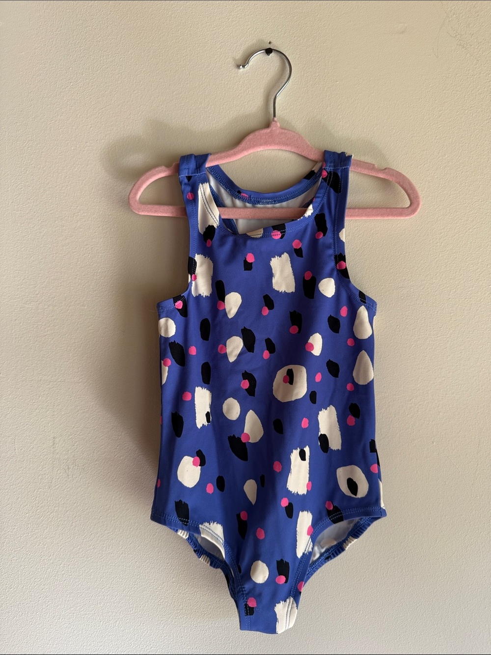HANNA ANDERSSON Blue Polka Dot Bodysuit - Dance Leotard